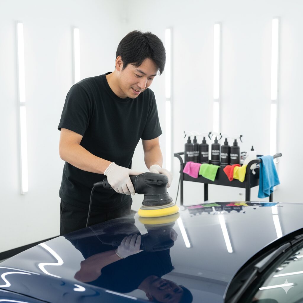 ベースはポリッシャーでも施工できる？