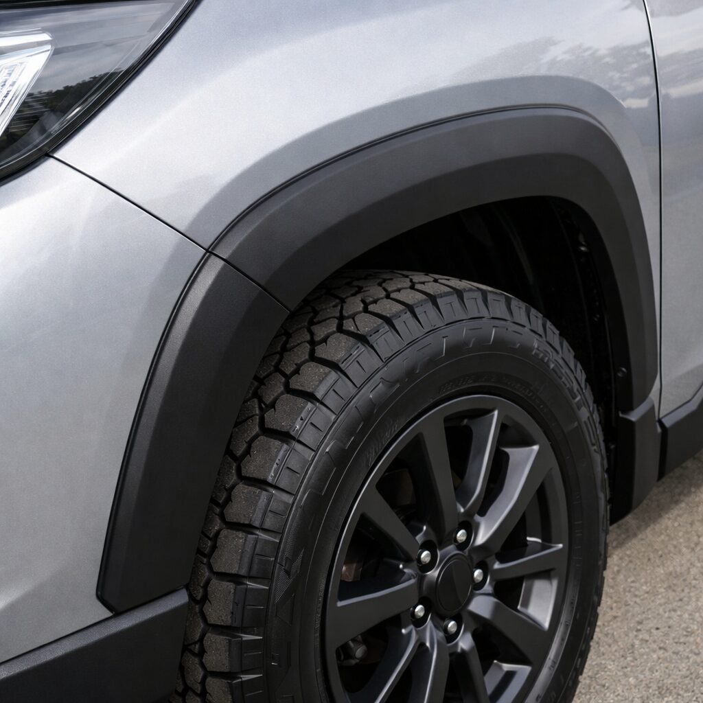 ブラックトリムコートで未塗装樹脂の白化を劇的に復元