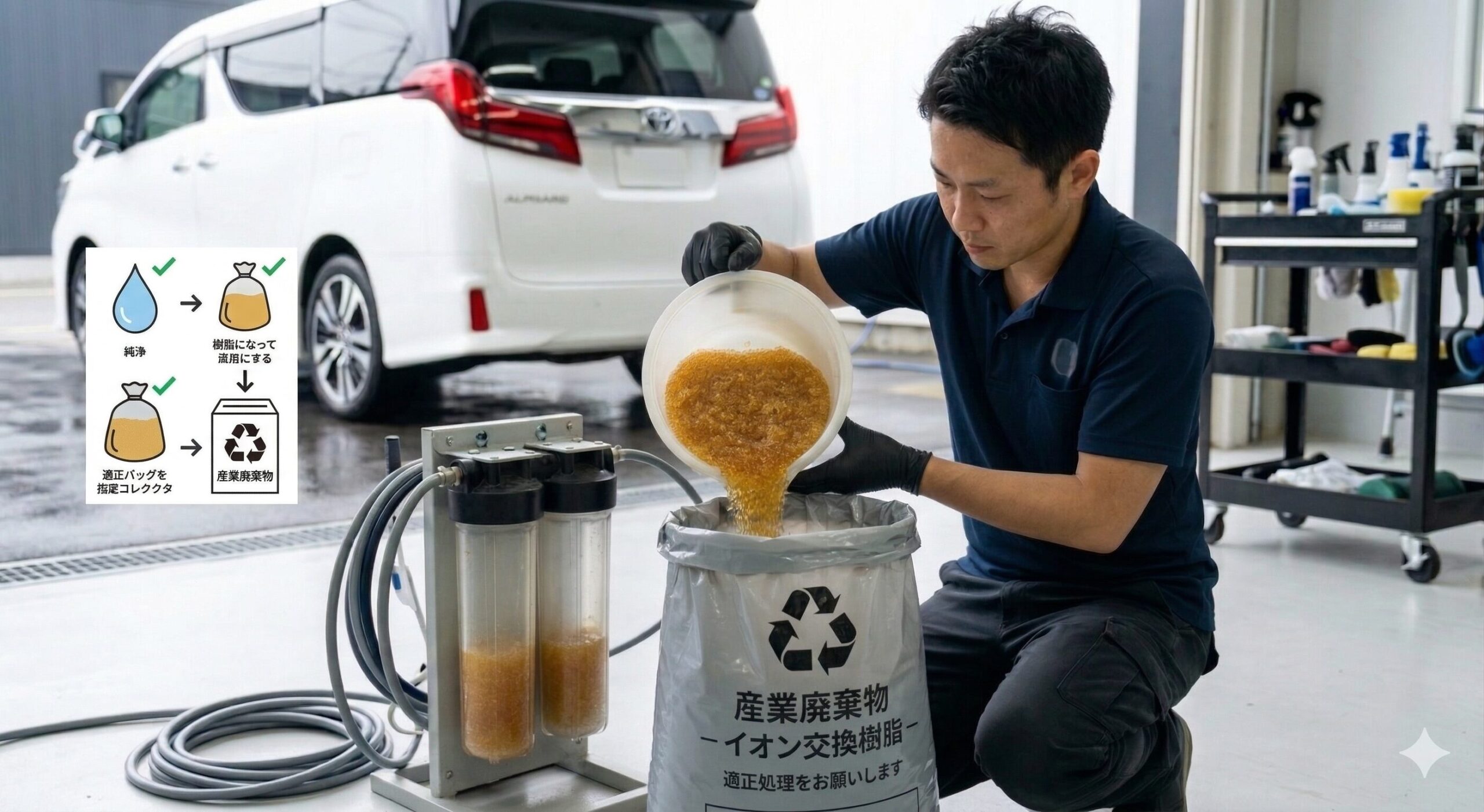 イオン交換樹脂の捨て方は？正しく処分する手順と注意点