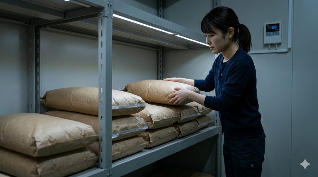 未使用樹脂の性能を保つ冷暗所での保管と注意点