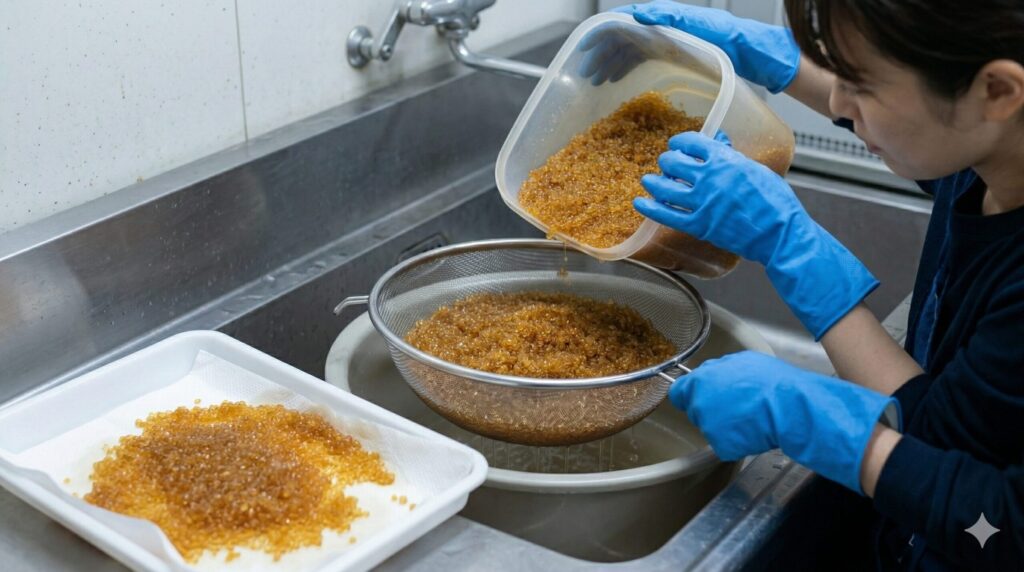 収集をスムーズにする樹脂の乾燥と水切りのコツ